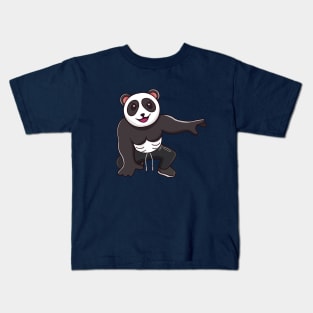 Epic Panda Pose Kids T-Shirt